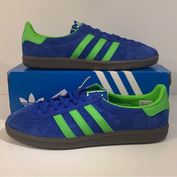 [BRAND NEW] ADIDAS ATHEN OG BOLD BLUE SEMI SCREAMING GREEN MENS SIZE 11 SNEAKERS - Picture 3 of 12